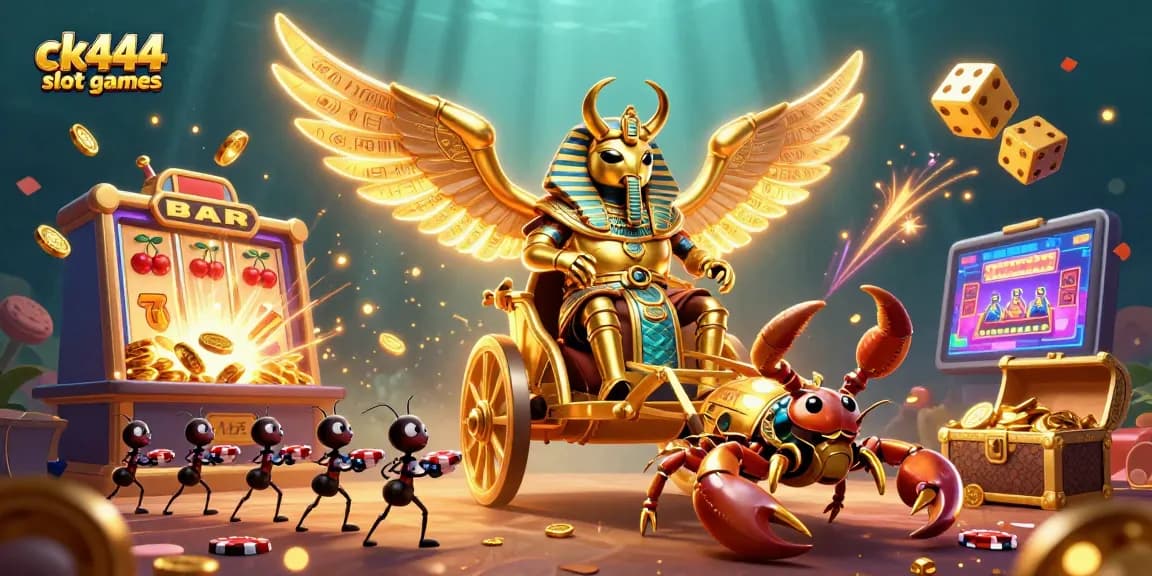 Experience ck444 slot games with dazzling jackpots and vibrant casino elements.