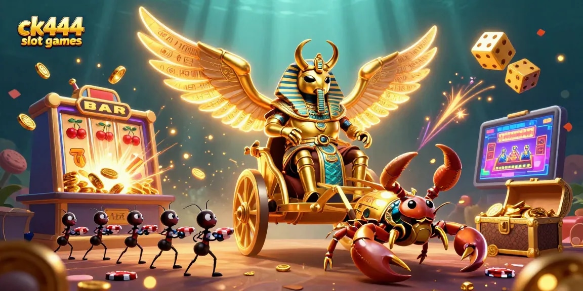 Experience ck444 slot games with dazzling jackpots and vibrant casino elements.