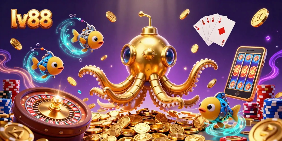 Experience thrilling gaming adventures at lv88 with a vibrant underwater casino world.