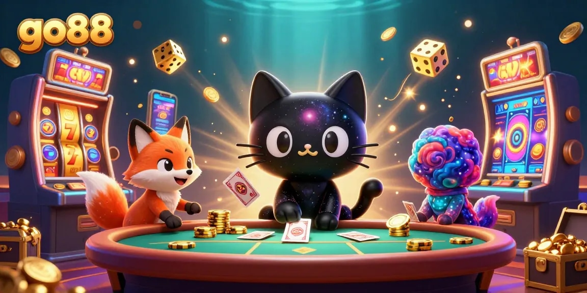Experience the vibrant energy of go88 as it showcases exciting gambling moments with captivating characters.