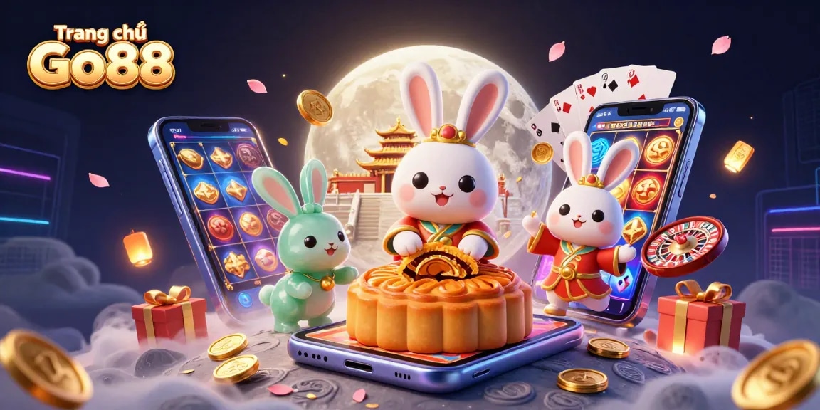 Engage in thrilling gameplay at Trang chủ Go88 with vibrant slots, poker chips, and winning strategies.