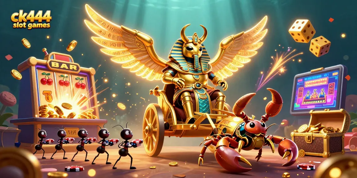 Experience ck444 slot games with dazzling jackpots and vibrant casino elements.