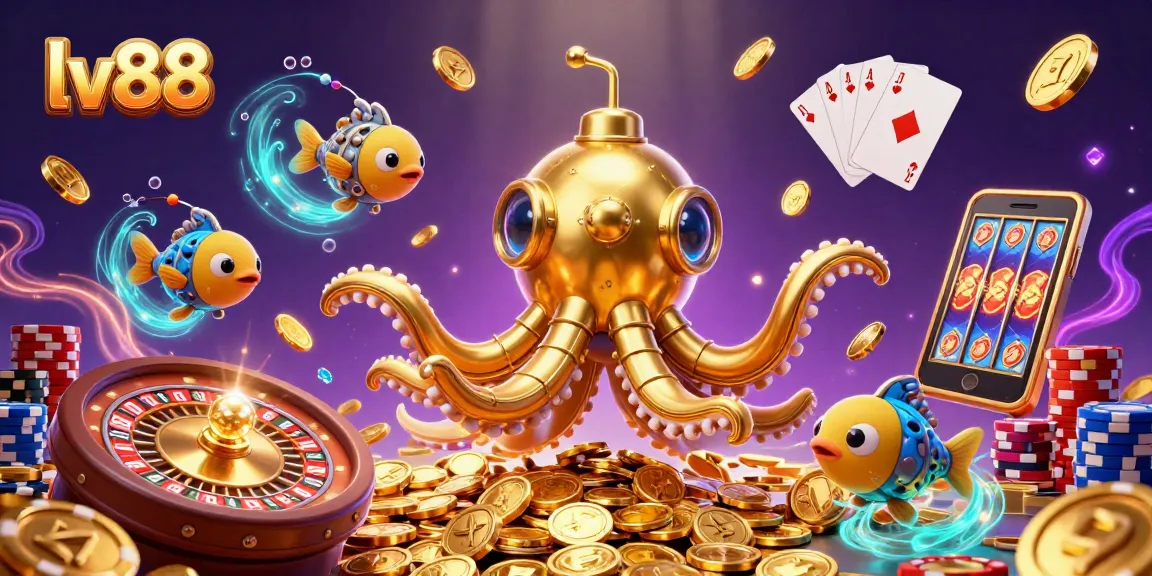 Experience thrilling gaming adventures at lv88 with a vibrant underwater casino world.