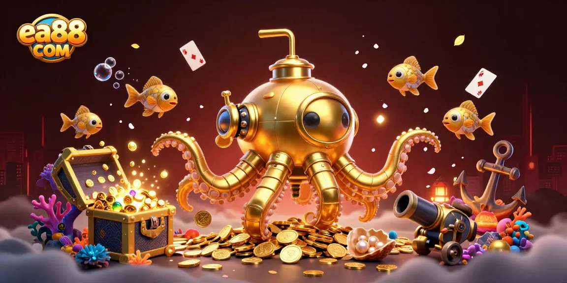 Play to win big rewards at ea88 COM with an action-packed scene featuring treasure and vibrant gaming elements.